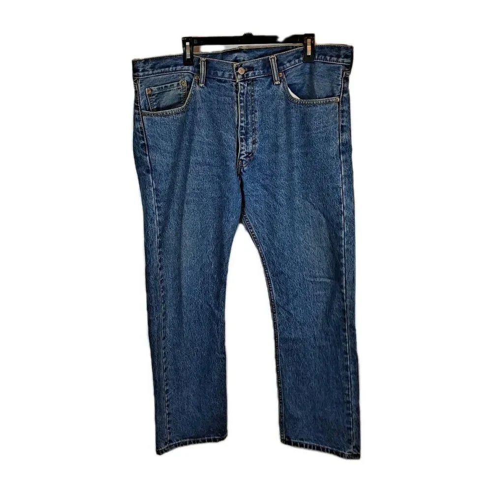 Levi's Men's 505 Jeans Size 38 x 30 Straight Medium Wash 100% Cotton